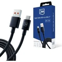 Cavo Dati e Ricarica USB-A - USB-C 3MK Hyper, 18W, 1.2m, Nero — 3