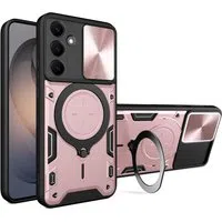 Custodia per Samsung Galaxy S26 S942, Techsuit, CamGuard Pro, Rosa Oro — 3