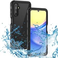 Custodia Waterproof per Samsung Galaxy A15 5G A156 / A15 A155, ShellBox, Nera — 3