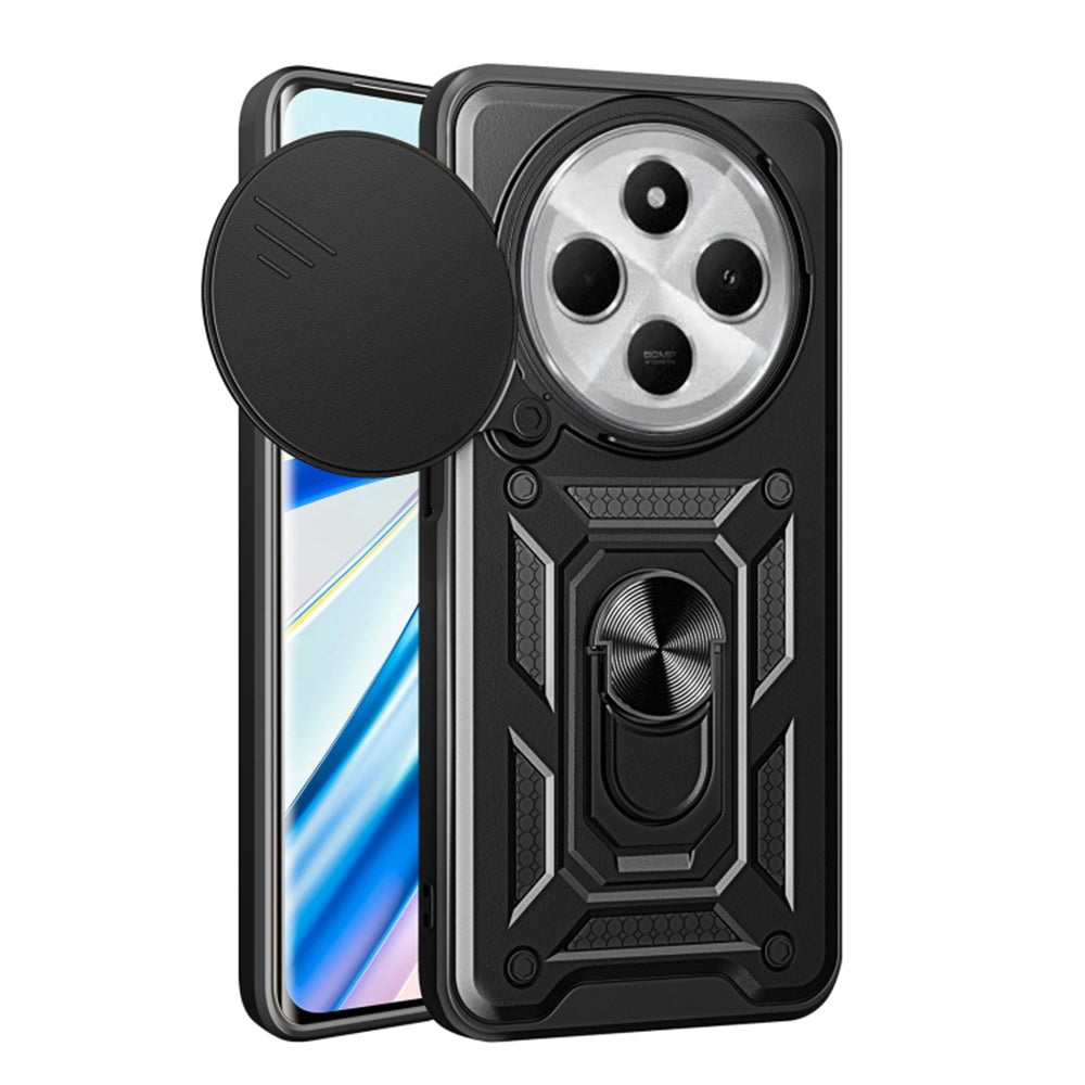 Techsuit Custodia per Xiaomi Poco C75 / Redmi 14C, Techsuit, CamShield, Nera
