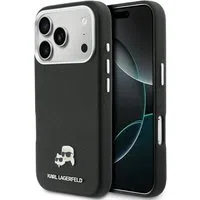 Custodia MagSafe per Apple iPhone 17 Pro Max, Karl Lagerfeld, Karl & Choupette Head's Pin, Nera — 3