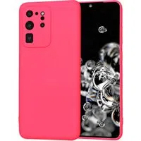 Custodia per Samsung Galaxy S20 Ultra 5G G988 / S20 Ultra G988, Techsuit, SoftFlex, Rosa Scuro — 3