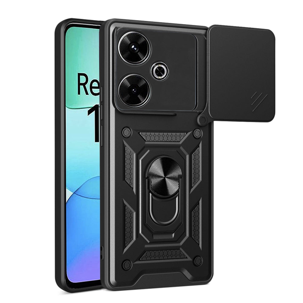 Custodia per Xiaomi Poco M6 4G / Redmi 13, Techsuit, CamShield, Nera