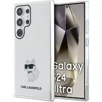Custodia per Samsung Galaxy S24 Ultra S928, Karl Lagerfeld, IML Luxury Choupette, Trasparente — 3