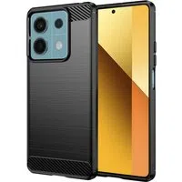 Custodia per Xiaomi Redmi Note 13 5G, Techsuit, Carbonio, Nera — 3