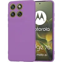 Custodia per Motorola Edge 70, Techsuit, SoftFlex, Viola — 3