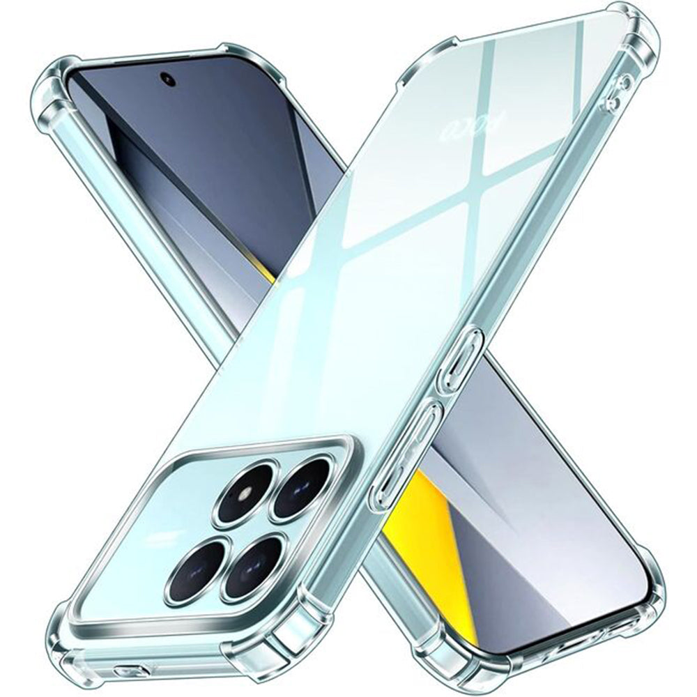 Custodia per Xiaomi Poco F8 Pro, Techsuit, Shockproof Clear, Trasparente
