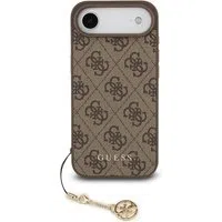 Custodia MagSafe per Apple iPhone 17 Air, Guess, 4G Charm Cradle, Marrone — 3