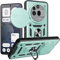 Custodia per Nothing Phone (3a) Pro, Techsuit, CamShield, Verde — 3
