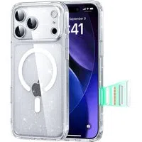 Custodia MagSafe per Apple iPhone 17 Pro Max, ESR, Classic Hybrid Shimmer, Trasparente — 3