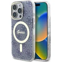 Custodia MagSafe per Apple iPhone 16 Pro, Guess, IML 4G, Blu — 3