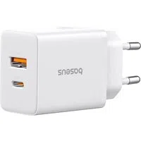 Caricabatterie Rete Baseus Cube, 30W, 2.4A, 1 x USB-A - 1 x USB-C, Bianco P10111404213-00 — 3