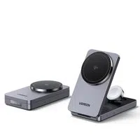 Caricabatterie Wireless UGREEN W707 3in1, 25W, 1.67A, Grigio — 3