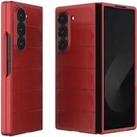 Custodia per Samsung Galaxy Z Fold6 F956, Techsuit, Magic Shield, Rossa — 3