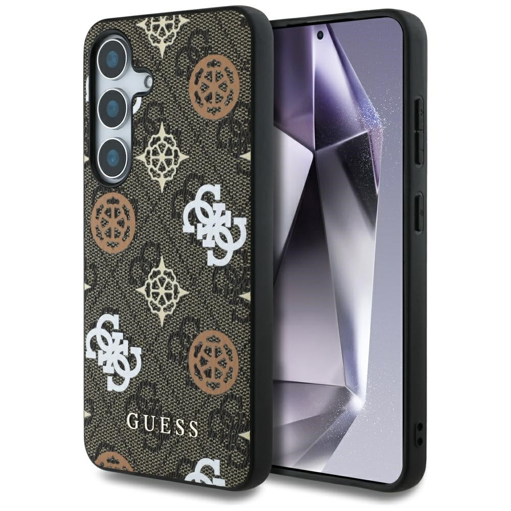 Guess Custodia per Samsung Galaxy S25 S931, Guess, 4G Peony, Marrone