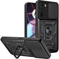 Custodia per Motorola Edge 30, Techsuit, CamShield, Nera — 3