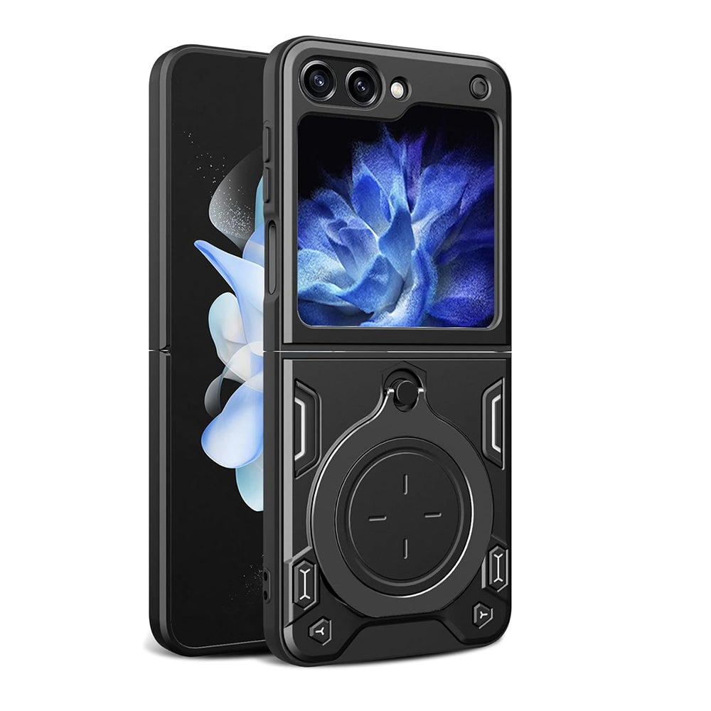 Techsuit Custodia per Samsung Galaxy Z Flip5 F731, Techsuit, CamGuard Pro, Nera