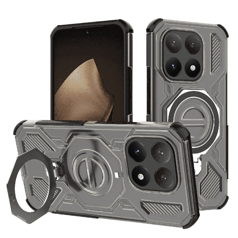 Techsuit Custodia per Xiaomi 15T, Techsuit, Carbon Shield Pro, Fumo