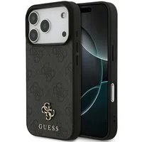 Custodia MagSafe per Apple iPhone 17 Pro, Guess, 4G Small and Classic Logo, Nera — 3