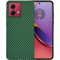 Custodia per Motorola Moto G84, Techsuit, Carbonite FiberShell, Verde — 3