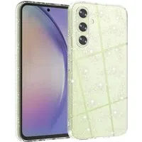 Custodia per Samsung Galaxy A54 A546, Techsuit, SparkleSkin, Trasparente — 3