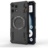 Custodia MagSafe per Nothing Phone (3a) Lite, Techsuit, ArmorMag, Nera — 3