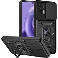 Custodia per Motorola Edge 30 Neo, Techsuit, CamShield, Nera — 3