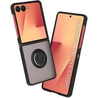 Custodia per Samsung Galaxy Z Flip7 F766, Techsuit, Glinth, Nera — 3