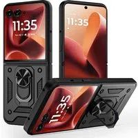 Custodia per Motorola Razr 60 Ultra, Techsuit, CamShield, Nera — 3