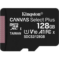 Scheda di memoria microSDXC Kingston Canvas Select Plus Android A1, 128Gb, Classe 10 / UHS-1 U1 SDCS2/128GBSP