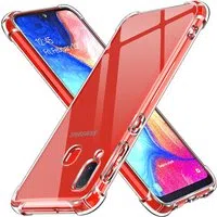 Custodia per Samsung Galaxy A20e A202, Techsuit, Shockproof Clear, Trasparente — 3