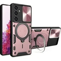Custodia per Samsung Galaxy A54 A546, Techsuit, CamGuard Pro, Rosa Oro — 3