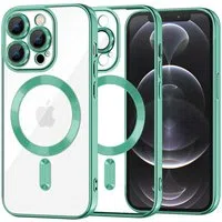 Custodia MagSafe per Apple iPhone 12 Pro, Techsuit, Luxury Crystal, Verde Chiaro — 3