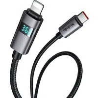 Cavo Dati e Ricarica USB-C - Lightning McDodo CA-6570 Display, 36W, 1.2m, Nero — 3