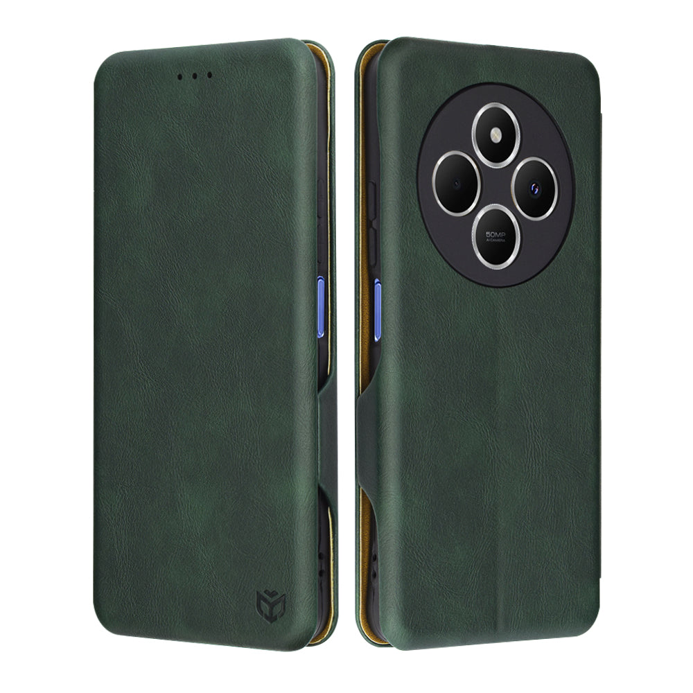 Techsuit Custodia per Xiaomi Poco C75 / Redmi 14C, Techsuit, Safe Wallet Plus, Verde