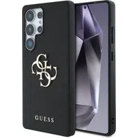 Custodia per Samsung Galaxy S25 Ultra S938, Guess, 4G Grained Big and Classic Logo, Nera — 3