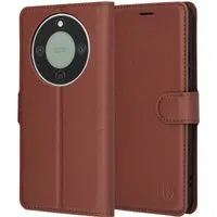 Custodia per Honor Magic8 Lite, Techsuit, Leather Folio, Marrone — 3