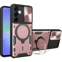 Custodia per Samsung Galaxy A37 5G, Techsuit, CamGuard Pro, Rosa Dorato — 3