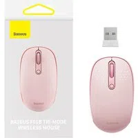 Mouse senza fili Baseus F01B Tri-Mode, 1600DPI, BT / Wi-Fi, rosa B0105555503413-00 — 3