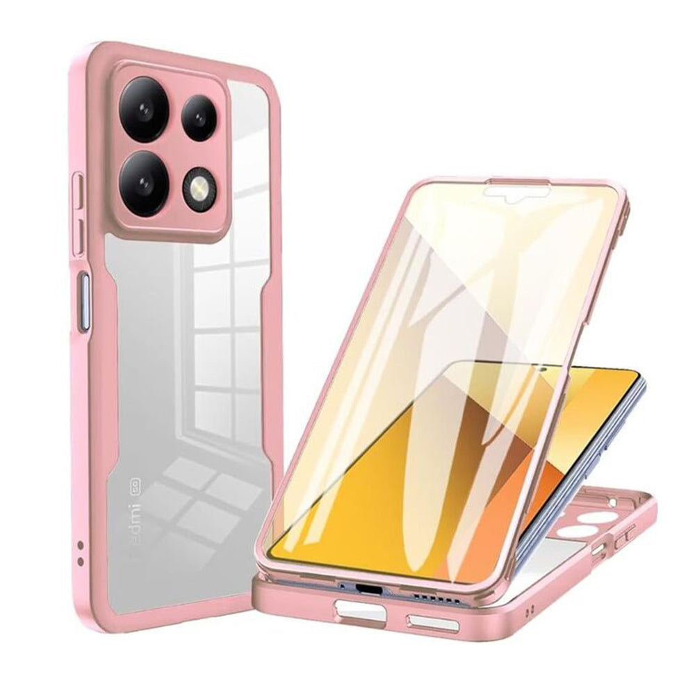 Custodia per Xiaomi Poco X6 Pro, Techsuit, ColorVerse 360, Rosa