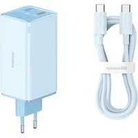 Caricabatterie Rete con Cavo USB-C Baseus GaN6 Pro, 100W, 3.25A, 2 x USB-A - 2 x USB-C, Blu P10162705312-00 — 3