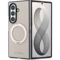 Custodia MagSafe per Samsung Galaxy Z Fold8 Ultra F976, Guess, Ring Stand Grained Classic Logo, Beige