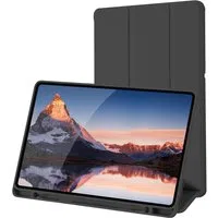 Custodia per Samsung Galaxy Tab S6 Lite (2024) / Tab S6 Lite (2022) / Tab S6 Lite (2020), Techsuit, Flex Trifold, Nera — 3