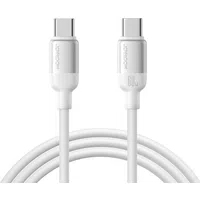 Cavo Dati e Ricarica USB-C - USB-C Joyroom S-A62 Lively, 60W, 1,2m, Bianco — 3
