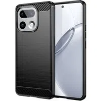 Custodia per Realme 16 Pro+, Techsuit, Carbonio, Nera — 3