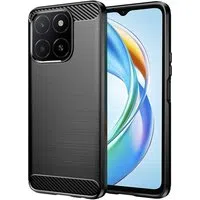 Custodia per Honor X5b, Techsuit, Carbonio, Nera — 3