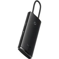 Hub USB-C Baseus Lite, 3 X USB-A 3.0 - USB-C - HDMI, Nero WKQX040001 — 3