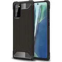 Custodia per Samsung Galaxy Note 20 5G N981 / Note 20 N980, Techsuit, Hybrid Armor, Nera — 3