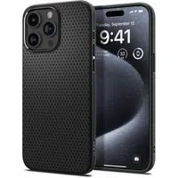Custodia per Apple iPhone 15 Pro, Spigen, Liquid Air Matte, Nero ACS06704 — 3