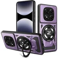 Custodia per Xiaomi Redmi Note 14 Pro+ 5G / Note 14 Pro 5G / Poco X7, Techsuit, RuggedCam, Viola — 3